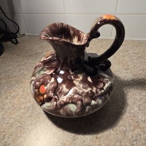 Jasba Keramik Mid Century Drip Glaze Pitcher